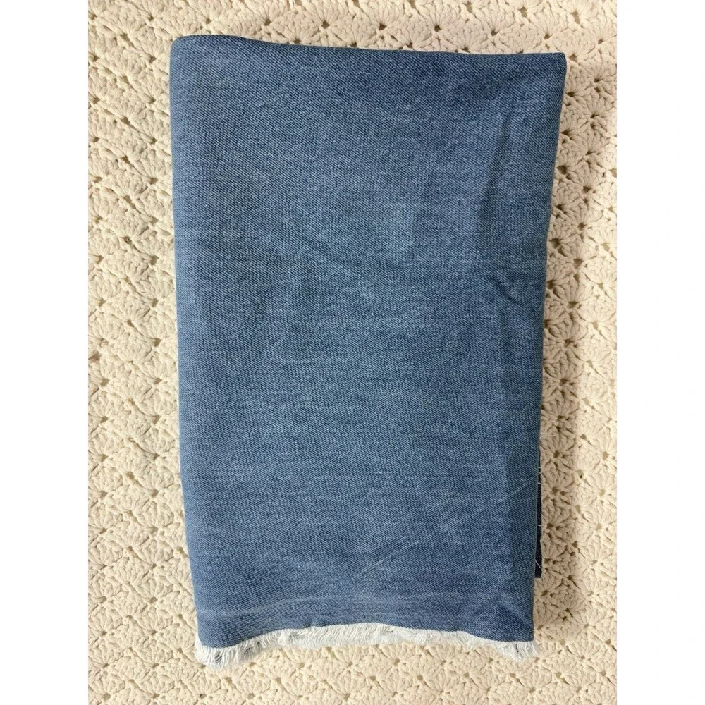 Vintage Medium Weight blue cotton denim 1.5 yard 38